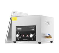 VEVOR Nettoyeur à Ultrasons Numérique 15 L avec Minuterie Chauffage pour Bijoux