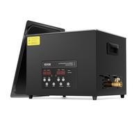 VEVOR Nettoyeur à Ultrasons 15 L avec Panier Chauffage et Minuterie 360 W Noir