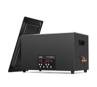 VEVOR Nettoyeur à Ultrasons Numérique 30 L, Bac Ultrasons 600 W 40 kHz, avec Dégazage Amélioré et Mode Doux, Appareil de Nettoyage Ultrasonique Pro avec Minuterie, Chauffage et Panier, Bijoux, Noir