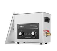 VEVOR Nettoyeur à Ultrasons Numérique 6 L avec Minuterie Chauffage Panier Labo