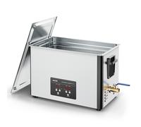VEVOR Nettoyeur à ultrasons numérique 30 L 480 W 40 kHz Inox avec panier