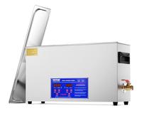 VEVOR Nettoyeur à Ultrasons pour Pistolet 10 L, Bac Ultrasons 300 W, Appareil de Nettoyage Ultrasonique Pro avec Minuterie, Chauffage et Panier, pour Pièces d'Armes à Feu Balles Fournitures Militaires