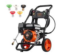 VEVOR Nettoyeur haute pression à essence 3400 PSI 10 L/min 5 buses pour voitures