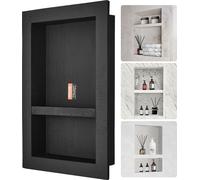 VEVOR Niche murale 10x40,64x60,96cm Niche de douche Carrelable Double couche étanche Encastrement dans la niche Matériau de paroi arrière (XPS, bois, ciment) Convient pour salle de bains Chambre à cou