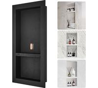 VEVOR Niche murale 10x40,64x81,28cm Niche de douche Carrelage Double couche étanche Encastrement en niche Matériau de paroi arrière (XPS, bois, ciment) Convient pour salle de bains Chambre à coucher B