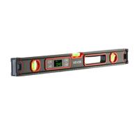 VEVOR Niveau Électronique 600 mm, Niveau à Bulle Numérique Magnétique 360° pour Construction, Bricolage, Menuiserie et Rénovation, avec Écran LED Rétroéclairé et Fioles 0°, 45°, 90°, Indice IP54