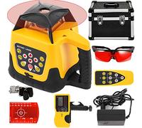 VEVOR Niveau Laser Autonivelant Balayage Rotative 360° Verticale Horizontale Auto-Alignement Rouge Travail 100 m pour Construction Bâtiments Professionnels Maçonnerie Clôtures Entrepreneurs Fondations