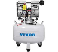 VEVOR Oil Free Air Compressor Silent Compressed Air Compressor Workshop Tool for Home Repair, Tyre Inflating (30L 850W, Solenoid Val