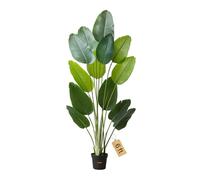 VEVOR Oiseau de Paradis Artificiel, 1,8 m, Plante Artificielle Tropicale en Pot, Faux Arbre Tropical, Fausse Plante Feuilles Polyéthylène pour Décoration Intérieur, Salon, Bureau, Intérieur, Extérieur