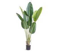 VEVOR Oiseau de Paradis Artificiel 700x700x1524mm Plante artificielle PE Plantes artificielles en plastique en pot Fleur artificielle Inodore Imperméable Décoration idéale pour chambre à coucher Burea
