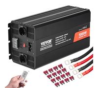 VEVOR Onduleur à Onde sinusoïdale modifiée, 5000 W, onduleur CC 12 V à CA 230 V avec 2 Prises CA, 2 Ports USB, 1 Port Type-C, écran LCD et Une télécommande pour appareils ménagers à Charge élevée