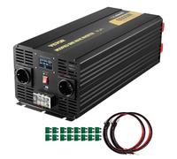 VEVOR Onduleur 6000 W – Onde sinusoïdale modifiée, 12 V → 230 V, écran LCD, télécommande, prise EU