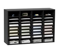 VEVOR Organisateur de bureau 100×30,5×68 cm – 36 compartiments, étagère réglable – Noir