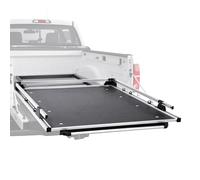 VEVOR Organiseur de lit Coulissant pour Camion, 1727 x 1220 mm, tiroir de Rangement Robuste pour Caisse de Camion, 453,6 kg, avec 6 Anneaux Mobiles de Fixation, Plateau Coulissant 2 Positions, Noir