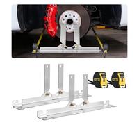 VEVOR Outil d'Alignement de Roue 2PCs, Plaque de Paralléllisme en Inox avec 2 Rubans à Mesurer, Outils de Roue Automobile Précis Domestique, Compatible avec les Voitures, Camions, suv et Véhicules