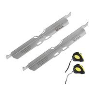 VEVOR Outil d'Alignement de Roues 2PCs Système de Réglage de Parallélisme en INOX Plaques de Réglage de Carrossage Précises avec 2 Mètres Rubans pour Entretien Géométrie des Pneus Voitures Camions