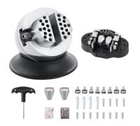 VEVOR PhenixGa Outil de Réglage de Gravure d'étau Bloc Incrusté de Diamants, Gravure Balle Ensemble de 3 Pouces Avec 30 Pièces d'Attachement