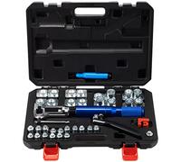 VEVOR Outil de sabotage 45° Cône Abocardé Kit d'outils d'avocat 1/4" 5/16" 3/8" Expandeur de tube hydraulique pour tubes en cuivre souple Tubes en acier inoxydable Tuyau HAVC