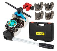 VEVOR Outil d'évasement de conduite de frein, simple, double et à bulles à 45° pour tubes 4,75 mm 6,35 mm 8 mm 9,5 mm adapté au métal souple des conduites en cuivre pour ateliers réparation automobile