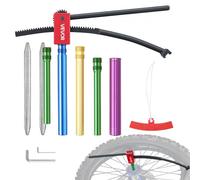 VEVOR Outils de Changement de Pneus pour Motos Tout-terrain, Démonte Pneu Manuel avec Adaptateurs d'Axe 15-25 mm, 2 Leviers à Pneumatique et Clés, Compatible avec Roues 406-533 mm Motocross Enduro