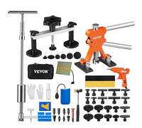 VEVOR Outils de Débosselage sans Peinture 69PCs Kit Débosselage Carrosserie avec Pont Extracteur Doré Marteau Coulissant Pistolet et Bâtons de Colle Languettes Réparation de Carrosserie sans Dommage