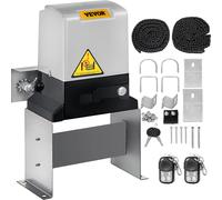 VEVOR Ouverture de porte coulissante, AC1400 1400 kg, avec 2 télécommandes, kit matériel d'entraînement de porte pour la sécurité, vitesse de mouvement 13 m/min, moteur électrique de porte roulante po