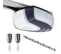 VEVOR Ouvre-Porte de Garage 600 N, Motorisation Porte de Garage à Chaîne | pour Garage Résidentiel, 2 Télécommandes, Système de Rail en 4 Sections, Éclairage LED Vif, Commande à une Touche en Voiture
