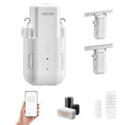 VEVOR Ouvre-rideau Électrique Automatique, Robot de Rideau Intelligent Contrôle par APP et Télécommande, Compatible avec Alexa et Google Home, Ouverture Fermeture Programmées, pour Rails en U et I