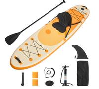VEVOR Paddle gonflable avec siège, 304,8 x 83,8 x 15,2 cm, planche à pagaie debout sup ultra-légère avec accessoires, pompe, pagaie, aileron, sac à dos, laisse de cheville, sangle, pour jeunes adultes