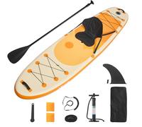 VEVOR Paddle gonflable avec siège, 323 x 83,8 x 15,2 cm, planche à pagaie debout sup ultra-légère avec accessoires de pompe, pagaie, aileron, sac à dos, laisse de cheville, sangle, pour jeunes adultes