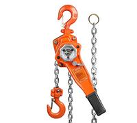 VEVOR Palan à Levier Manuel 0,75 T Palan à Chaîne à Cliquet Manutention Levage 1,4 m Acier au Carbone G80 Frein Weston Double Cliquet Guidage de Chaîne Crochet 360° pour Marchandises Garage Quai Usine