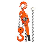 VEVOR Palan à Levier Manuel 6 T Palan à Chaîne à Cliquet Manutention Levage 2,8 m Acier au Carbone G80 Frein Weston Double Cliquet Guidage de Chaîne Crochet 360° pour Marchandises Garage Quai Usine