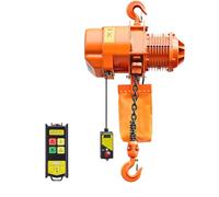 VEVOR Palan Électrique à Chaîne 2000 kg Palan Électrique Hauteur de Levage 6 m pour Usines, Entrepôts, Garages, Triphasé, Vitesse Constante, avec Télécommande sans Fil de 100 m et Chaîne Simple G100