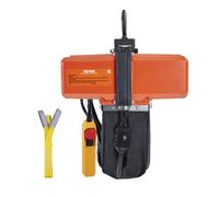 VEVOR Palan Électrique à Chaîne, Capacité de Charge 499 kg, Hauteur de Levage Max 4,5 m, 580 W, Grue Aérienne Monophasée avec Chaîne G100, Télécommande Filaire 3 m, pour Garage, Atelier, Hôtel, Maison