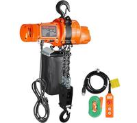 VEVOR Palan électrique à chaîne monophasé 998 kg 1000 W, levée 3 m, 2 m/min, télécommande 3 m