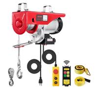 Palan Electrique Charge Double Câble 1000 kg Commande Filaire & Sans Fil