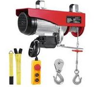 VEVOR Palan électrique 1200 kg (double câble) – Télécommande filaire 4,2 m, levée 12 m