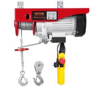 Palan Electrique Charge Double Câble 800kg avec Télécommande Filaire 4,2m