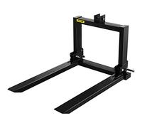 VEVOR Palette à Soulever 1T pour Charge de Chariot Elévateur de 1000kg de Fourches à Palettes pour Lever le Transpalette Fourches de Palette à Soulever Tout Acier Attelage 3 Point 2200LBS