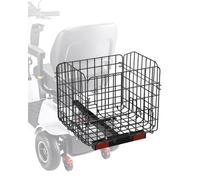 VEVOR Panier Arrière de Scooter de Mobilité Métallique Pliable Robuste, 450 x 450 x 390 mm, Capacité de Charge 15 kg, Fonctionne avec Récepteur 25,4 mm, Compatible avec la Plupart Scooters de Mobilité