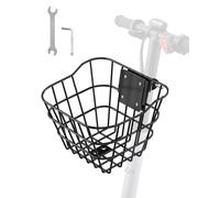 VEVOR Panier avant vélo/trottinette métallique avec support fixe 245×215×180 mm, 9 kg pour courses