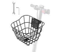 VEVOR Panier Avant de Vélo et Trottinette Électrique Métallique avec Support Fixe, 245 x 215 x 180 mm, Capacité de Charge 9 kg, Panier de Vélo pour Transport de Courses, Animaux Domestiques, Bagages