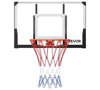 VEVOR Panier de Basket-Ball Mural, But de Basketball 110 cm, Système de Cerceau, Filet en Nylon et Panneau en PC de 2 mm d’Épaisseur pour Basket, Utilisation Intérieure et Extérieure, Domicile