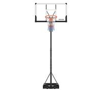 VEVOR Panier de Basket-Ball sur Pied, But de Basketball Mobile avec Roues, Système de Cerceau, Filet et Panneau en PC pour Basket, Hauteur Réglable 1,6-3,05 m, pour Extérieur et Intérieur Domicile