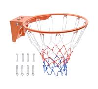 VEVOR Panier de Basket Diamètre Extérieur 480 mm Cerceau de Basket-Ball en Acier au Carbone avec Filet But de Basket-Ball Mural Pièce de Remplacement pour Entraînement Basket-Ball Extérieur Intérieur