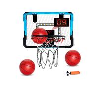 VEVOR Panier de Basket Enfants, 39x28,5 cm, Mini-but de Basket-ball Intérieur avec Tableau d'Affichage Électronique, à Suspendre Au-dessus de la Porte, Lumières LED, pour Enfants de 3 Ans et Plus