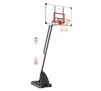 VEVOR Panier de Basket Extérieur Intérieur Portable 128 cm Hauteur Réglable 232-305 cm Panneau de Basket sur Pied à Roulettes avec Base de Lestage pour Adulte Enfant Cadeau Entraînement de Basket-ball