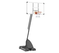 VEVOR Panier de Basket Extérieur Intérieur Portable Réglable en Hauteur 232-305 cm Panneau de Basket sur Pied à roulettes avec Base de Lestage pour Adultes Enfants Cadeau Entraînement de Basket-Ball