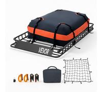 Panier de Toit pour Voiture-VEVOR-1371x864x102 mm-Porte Bagage avec Sac Étanche-Capacité de 90,72 kg