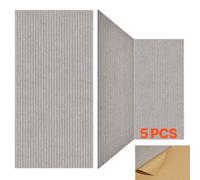 VEVOR Panneau Acoustique, Lot de 5, Mousse Acoustique Mural Autocollant 120x60x1 cm Panneaux Insonorisants Fibre Polyester Haute Densité, Isolation Phonique pour Maison, Studio, Bureau, Couleur Camel